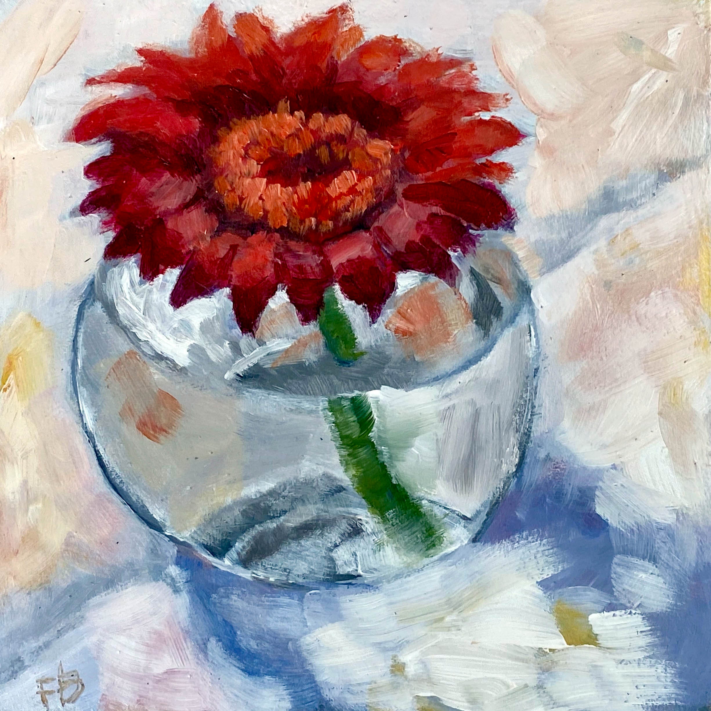 372 the Memorable Red Flower, Square 6x6 372 the Memorable Red Flower, Square 6x6