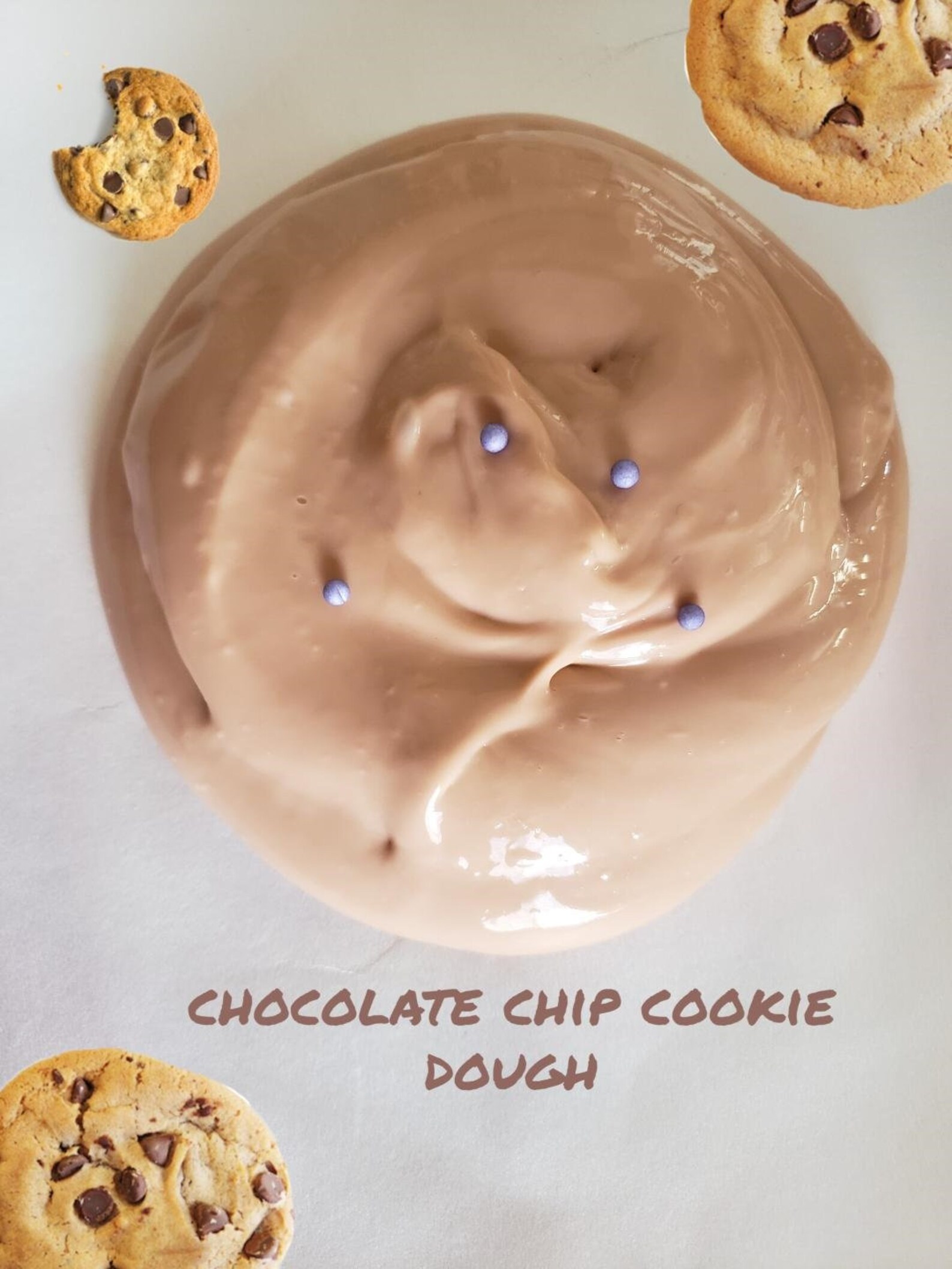 Chocolate Chip Cookie Dough Slime Etsy