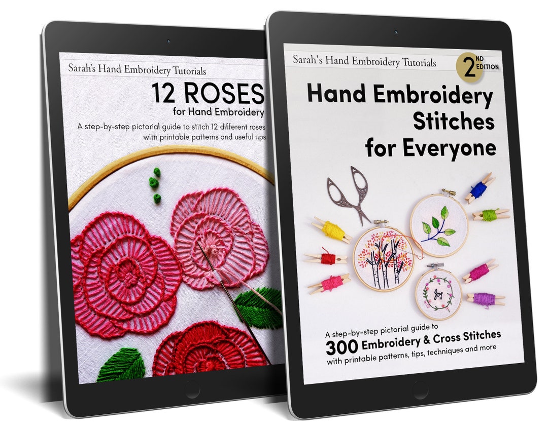 Hand Embroidery Books Bundle700 Pages of Embroidery Stitches, Projects