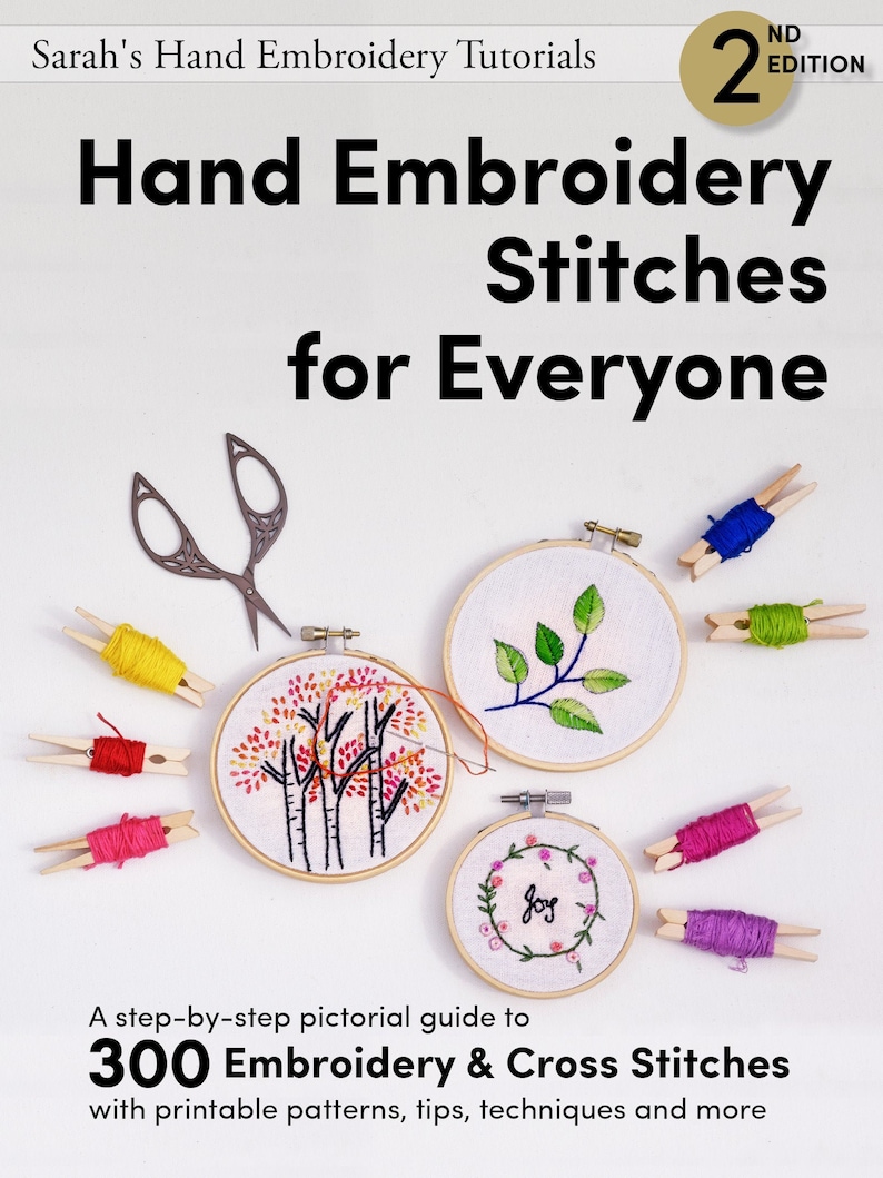 Hand Embroidery Stitches for Everyone 2nd Editionpictorial Etsy