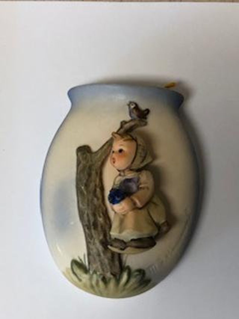 Hummel Wall Vase RARE Girl Mark 6 MINT Etsy