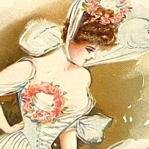 1910 Victorian Lady Print - MINT - The Gray Lith Co. NY