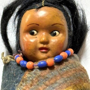 Skookum Whisk Broom Doll - Mid 1940&#39;s - NICE - RARE
