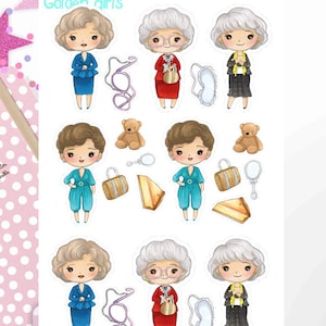Golden girls stickers, decoration stickers, stickers, cute stickers, watercolor stickers