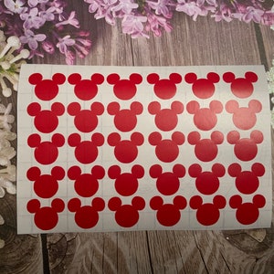 Mickey Mouse Vinyl Decal Sticker Sheets - Vinyl Decal Sticker Sheets for Planners, Phone Cases, Cups, Water Bottles, Tumblers