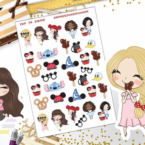 Disney trip stickers, planner stickers, decor stickers
