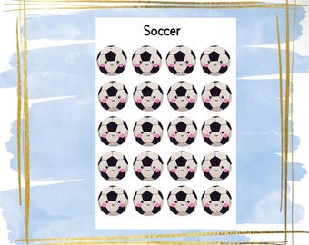Soccer planner stickers, stickers, planning stickers, sports stickers