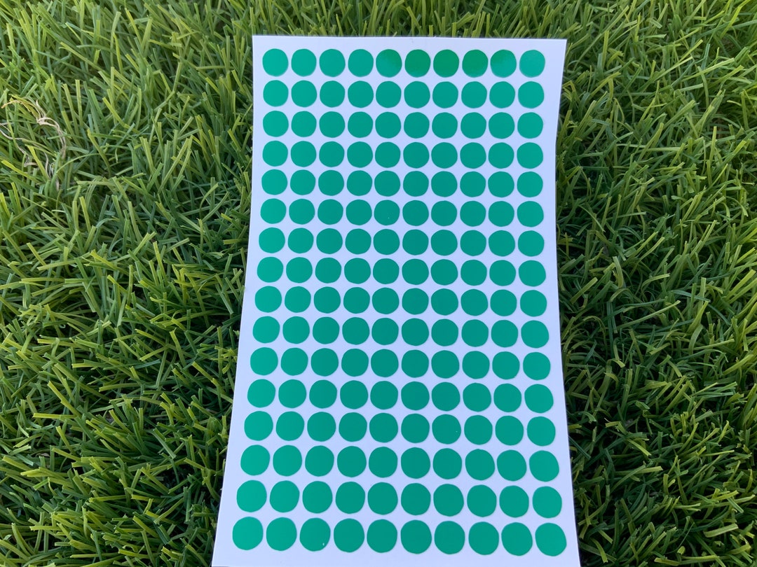 Green Dot Vinyl Decals, Birthday Party Drink Cup Stickers, Holiday