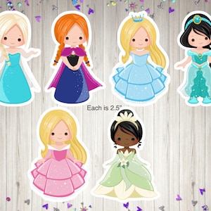 kawaii stickers, Princess stickers, planner decoration stickers,
