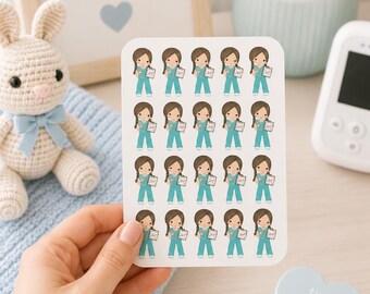Nurse Planner Stickers | RN Planner Stickers | Medical Planner Stickers | Healthcare Worker Stickers | Nursing Student Stickers
