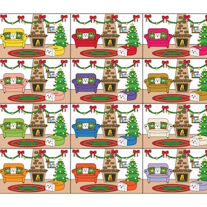 12 Christmas And Flat Lays, Planner Stickers, Flat Lay Stickers, Character Stickers