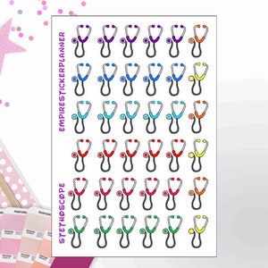 stethoscope shipping, reminder stickers planner stickers, decor stethoscope, stethoscope