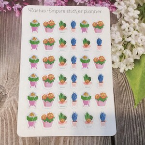 Stickers, Cactus plants  stickers , cactus planner , decor stickers , sticker cactus,