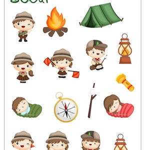 Boy Scout sticker sheet