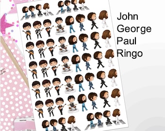 The Beatles Stickers, Music Band Planner Stickers