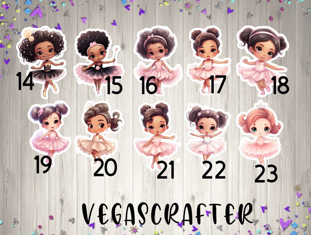 Ballerina Sticker, Choose Your Favorite - Etsy