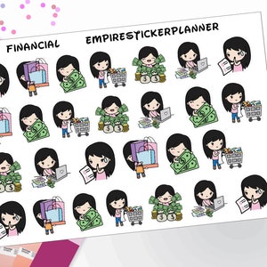 financial stickers, financial planner, financial, stickers planning financial image 1