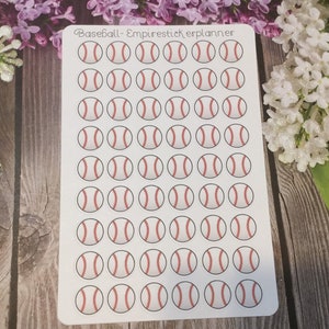 Baseball stickers, baseball practice stickers, icon stickers, calendar stickers, planner baseball stickers