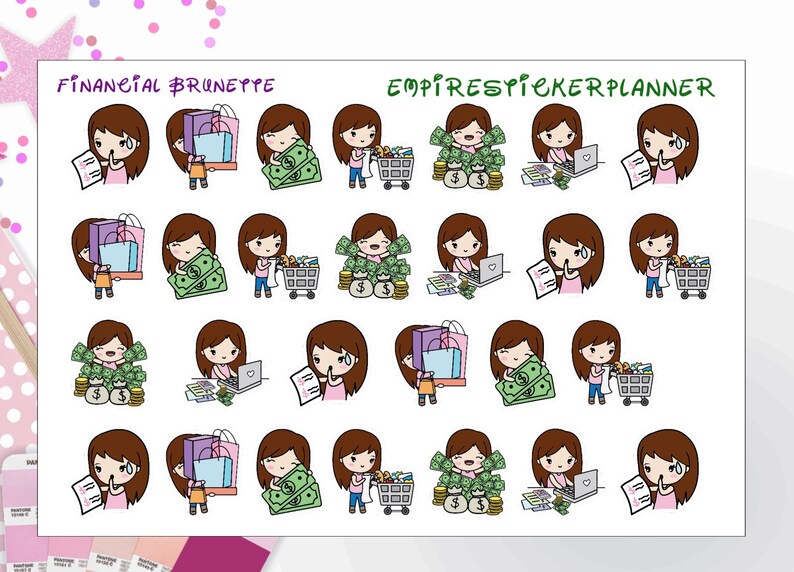 financial stickers, financial planner, financial, stickers planning financial image 2