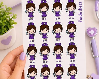 Cute Nurse Planner Stickers | Nurse Work Shift Stickers | Healthcare Medical Planner | Nursing Schedule & Hospital Stickers