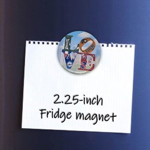 Philly Sports Love Magnet- 2.25 inch Metal, Durable Magnet- Eastern Pennsylvania (PA)- Philadelphia Sports- Phillies, Eagles, Flyers, 76ers