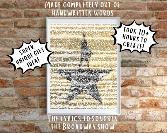 Lin Manuel Miranda Hamilton Musical Artwork Musical Hamilton