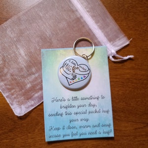 Bulk Order Pocket Hug- Missing Loved Ones- Mail a Hug- Keychain or Pocket Token- Gift of Love- Show You Care