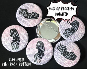 I Am Jane Doe Pin Back Button- 2.25 Inch Survivor Advocacy Badge- Proceeds Donated to RAINN- Mental Health & Awareness Gift- Sexual Assault