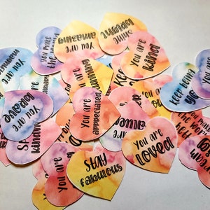 Kindness Confetti Hearts- Little Gift of Love- Random Acts of Kindness- Spread Kindness Like Confetti- Gift to Others