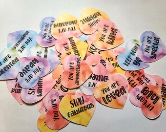 Kindness Confetti Hearts- Little Gift of Love- Random Acts of Kindness- Spread Kindness Like Confetti- Gift to Others