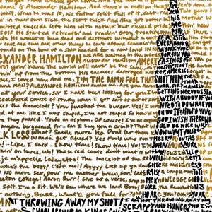 Hamilton Broadway Musical Word Art Print, Alexander Hamilton, My Shot, Lin Manuel Miranda, Hand Written Typography Wall Decor Poster image 4