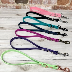 Premium waterproof BioThane® Dog Handle Lead    I     Dog Tab  I    Dog Traffic Lead