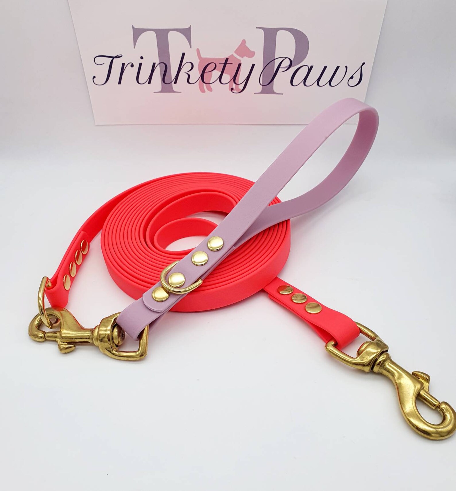 Waterproof Dog Long Line Leash with detachable Handle I Etsy