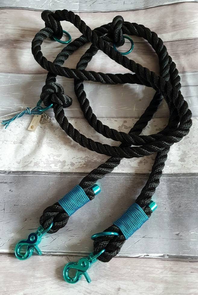 Twisted Rope Dog Training Lead Handsfree Paracord Dog Lead Etsy