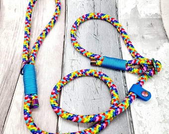 Premium Paracord Rope Dog Slip Lead with Figure 8 Loop