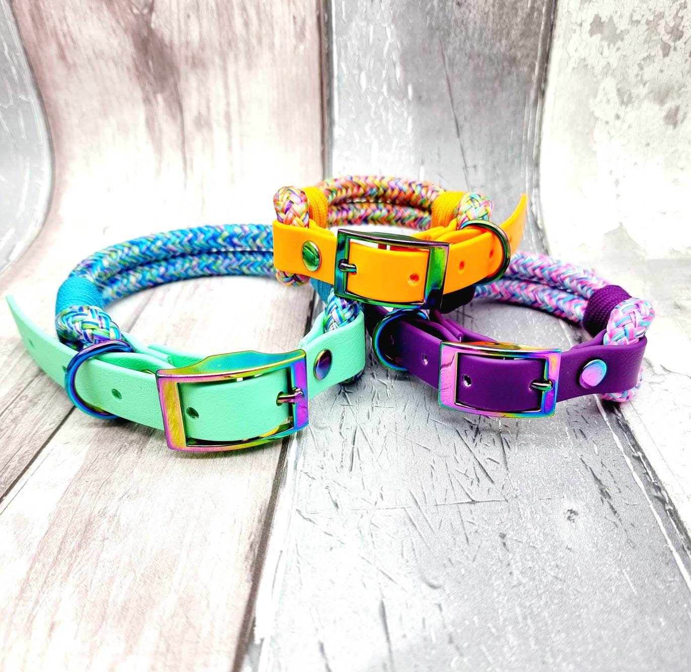 Premium Rope Biothane Dog Collar I Design Your Own I Waterproof