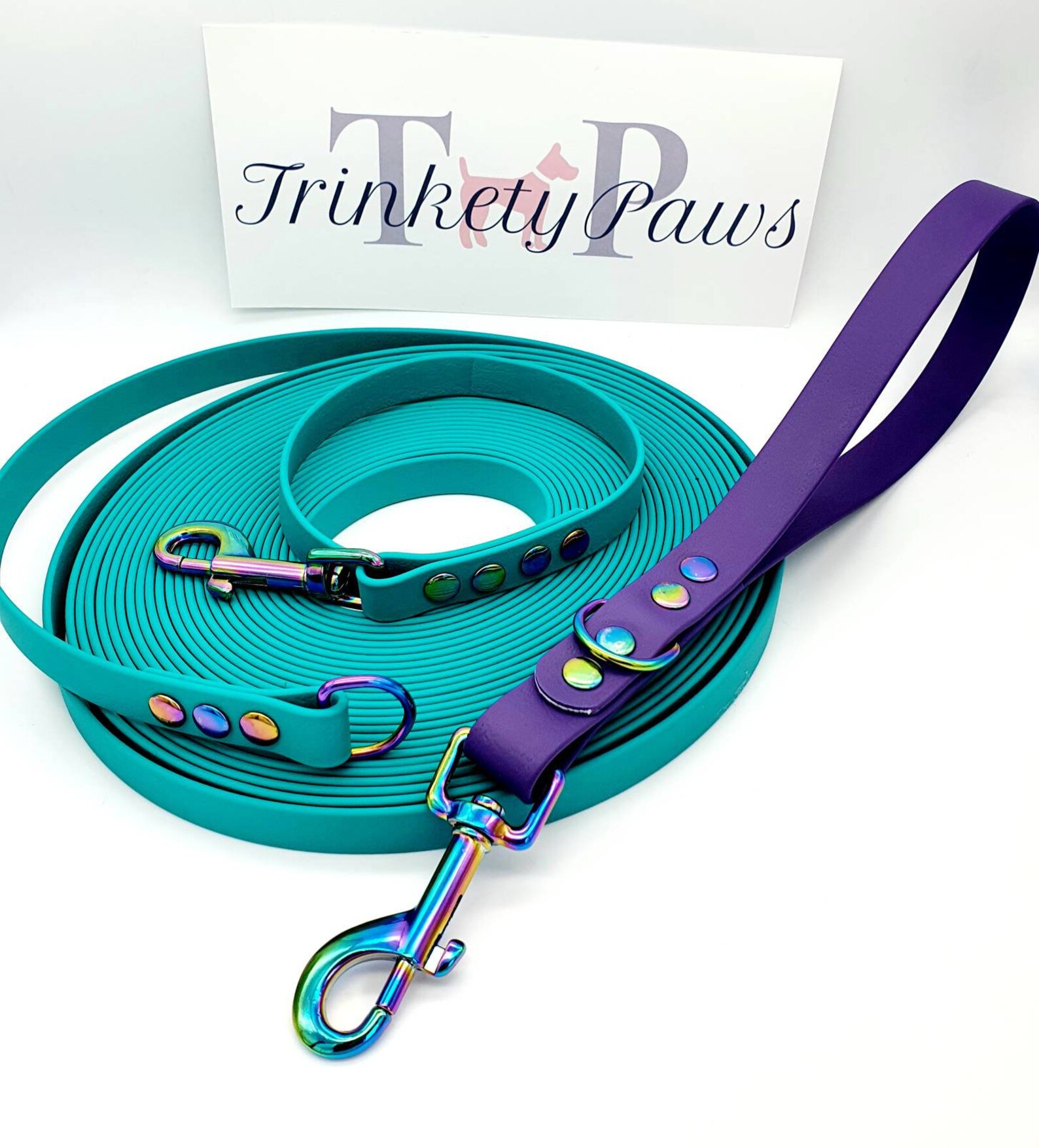 Waterproof Dog Long Line Leash with detachable Handle I Etsy