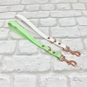 Waterproof BioThane Dog Traffic Lead: Short Handle Dog Tab image 6