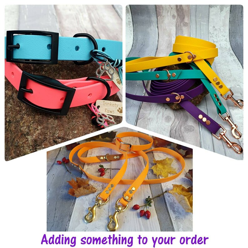 Order Upgrade* ADD-ON Biothane coated Webbing Handle to Rope Training Lead or other Lead products Long Line Lead