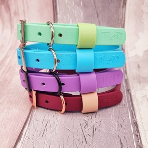 Order Upgrade BioThane Strap Keeper   I     Dog Collar Strap Keeper