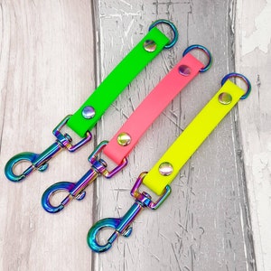 Waterproof BioThane Dog Grab Tab: Collar Connector Strap