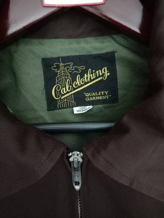 Vintage 90s Rare Cab Clothing Embroidery Big Loga Bomber Jacket