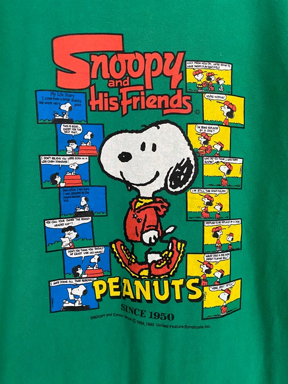 Vintage 90s Snoopy and Hit Friends Peanuts Sweatshirt Big Logo