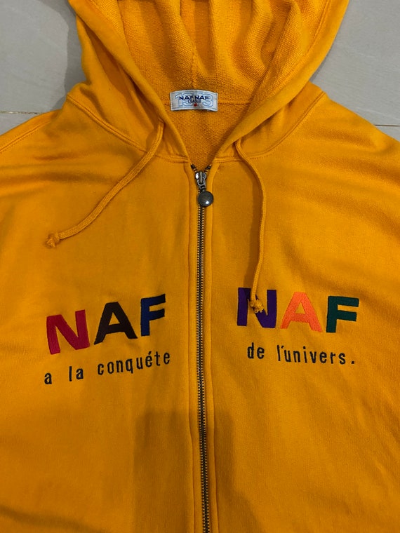 Rare Naf Naf Ziper Hoodie Embroidery Big Logo Large Size - Etsy