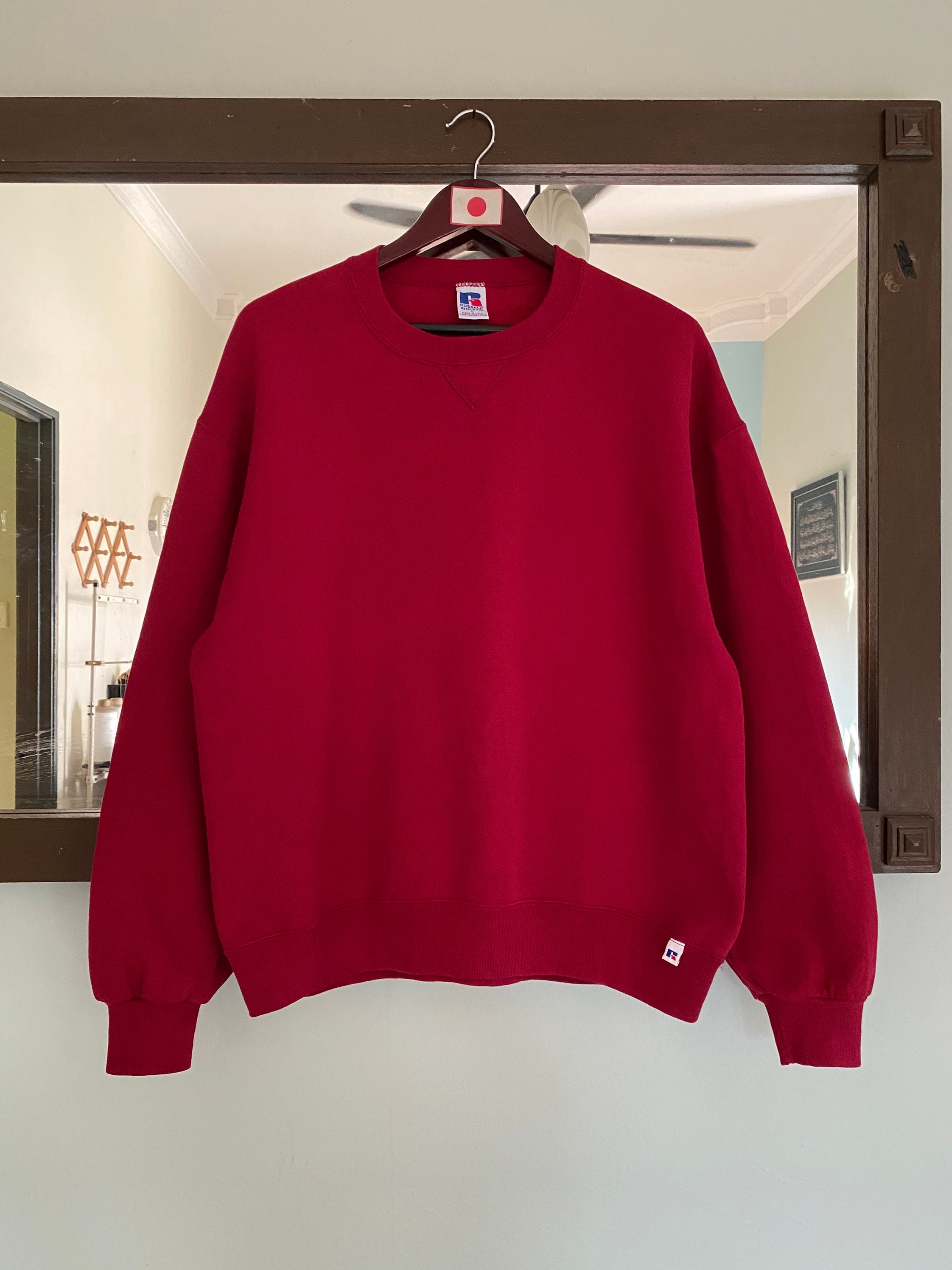 トップス 90s RUSSELL ATHLETIC sweat made in usa Vintage Russell Athletic Sweatshirt Made in Usa Large Size
