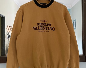 ヴィンテージ ルドルフ・ヴァレンティノ スウェットシャツ 刺繍入り
