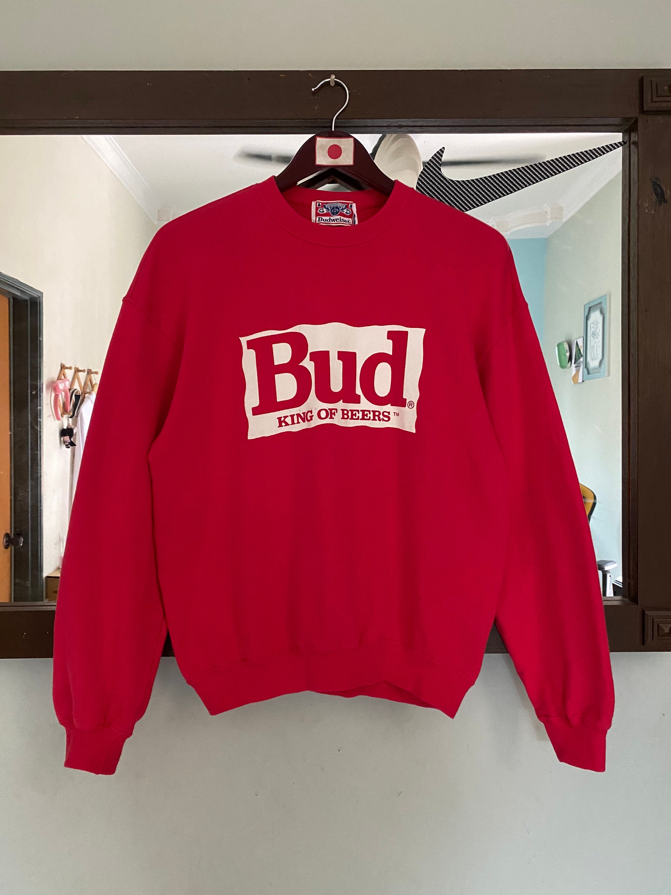 Vintage Budweiser Sweatshirt Medium Size - Etsy