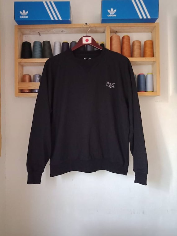 Sudadera Everlast Sweater con logotipo pequeno talla LL. Etsy Mexico