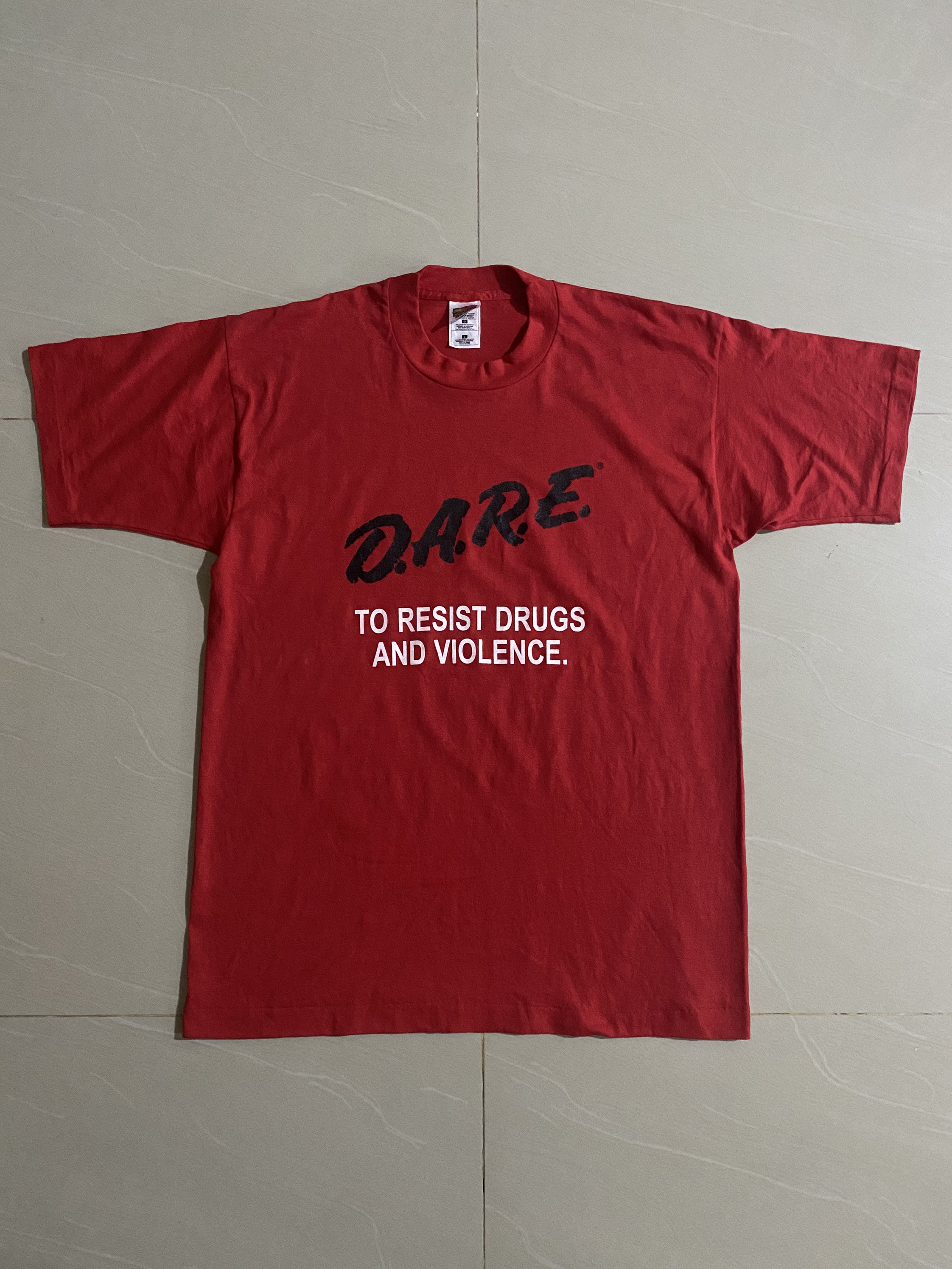 90s Dare T Shirt Big Logo Single Stitch Usa Large Size Shirt