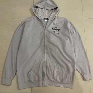 Rare Hard Rock Cafe Hong Kong Ziper Hoodie XXL Size Big Size Jumper